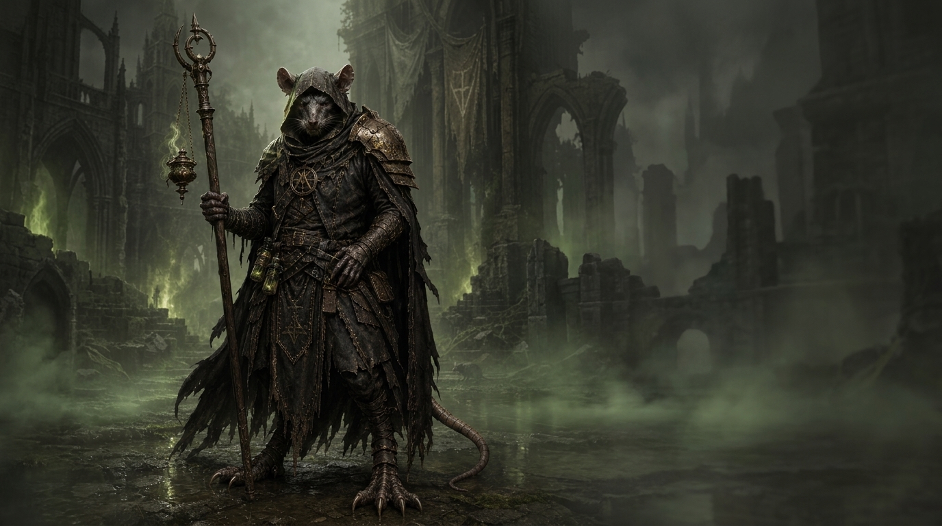 A Rat Prophet representing the Plague Lord class